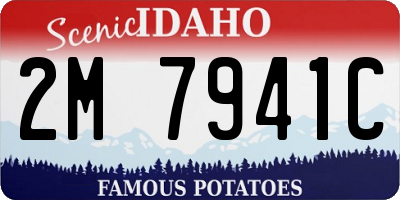 ID license plate 2M7941C