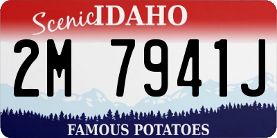 ID license plate 2M7941J