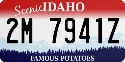 ID license plate 2M7941Z
