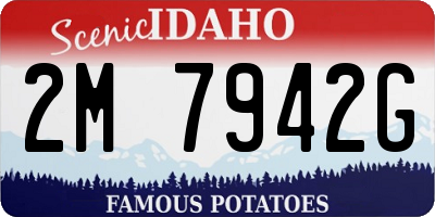 ID license plate 2M7942G