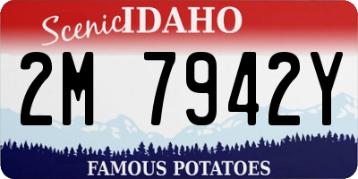 ID license plate 2M7942Y