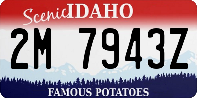 ID license plate 2M7943Z