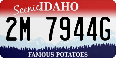ID license plate 2M7944G