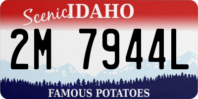 ID license plate 2M7944L