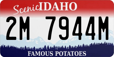 ID license plate 2M7944M