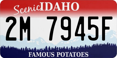 ID license plate 2M7945F