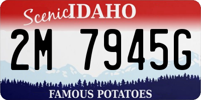 ID license plate 2M7945G