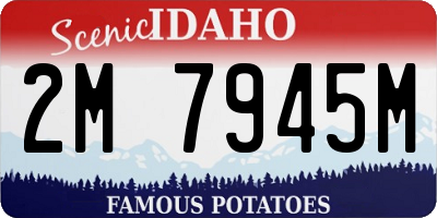 ID license plate 2M7945M