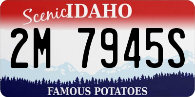 ID license plate 2M7945S