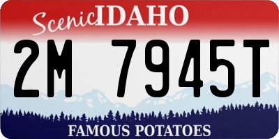 ID license plate 2M7945T