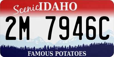 ID license plate 2M7946C