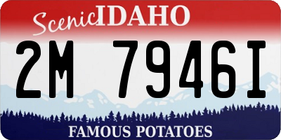ID license plate 2M7946I