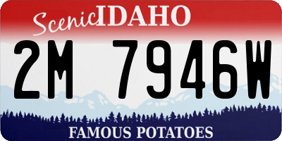 ID license plate 2M7946W