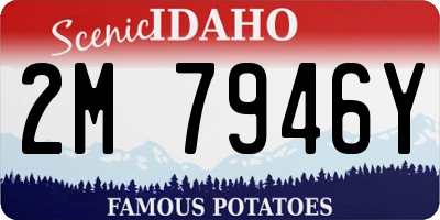 ID license plate 2M7946Y