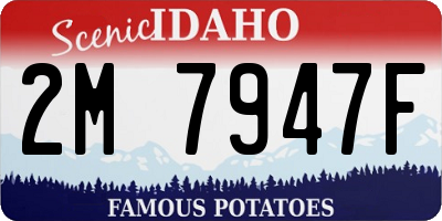ID license plate 2M7947F