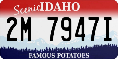 ID license plate 2M7947I