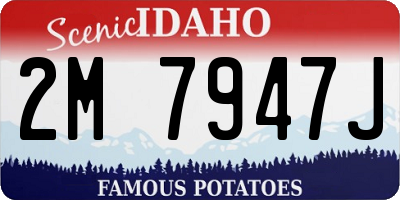 ID license plate 2M7947J