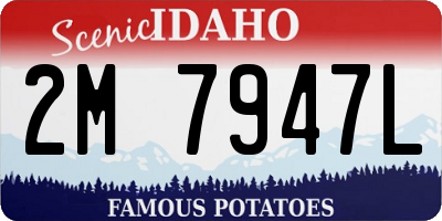 ID license plate 2M7947L
