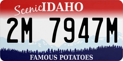 ID license plate 2M7947M