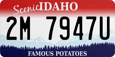 ID license plate 2M7947U