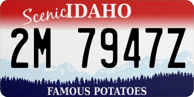 ID license plate 2M7947Z