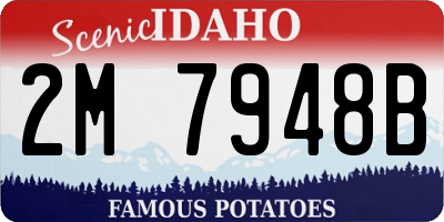 ID license plate 2M7948B