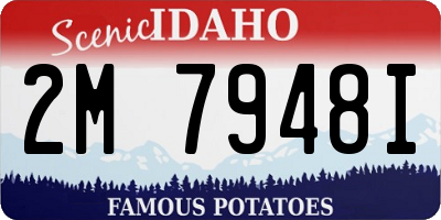 ID license plate 2M7948I