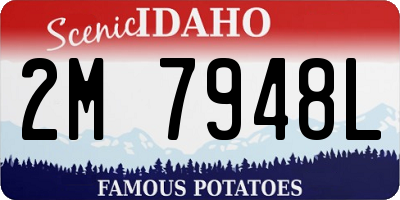 ID license plate 2M7948L