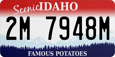 ID license plate 2M7948M