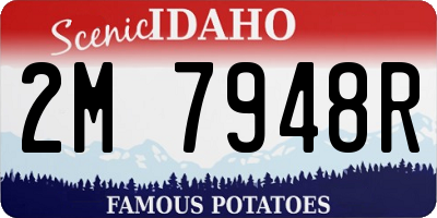 ID license plate 2M7948R