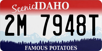 ID license plate 2M7948T