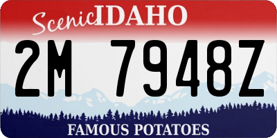 ID license plate 2M7948Z