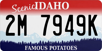 ID license plate 2M7949K