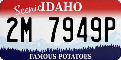 ID license plate 2M7949P