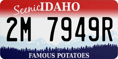ID license plate 2M7949R