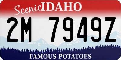 ID license plate 2M7949Z