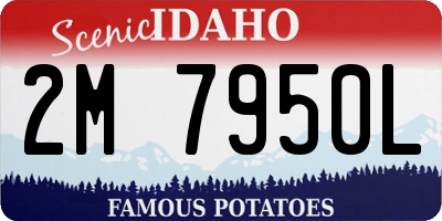 ID license plate 2M7950L