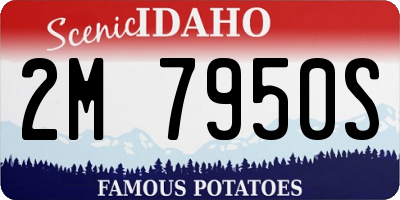 ID license plate 2M7950S