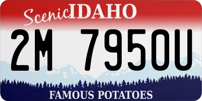 ID license plate 2M7950U