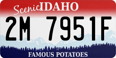 ID license plate 2M7951F