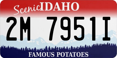 ID license plate 2M7951I