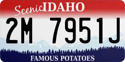 ID license plate 2M7951J