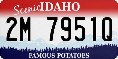 ID license plate 2M7951Q