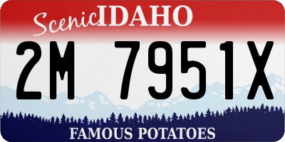 ID license plate 2M7951X