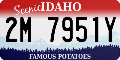 ID license plate 2M7951Y