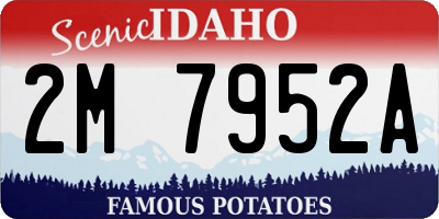 ID license plate 2M7952A