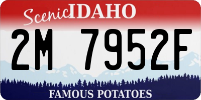 ID license plate 2M7952F