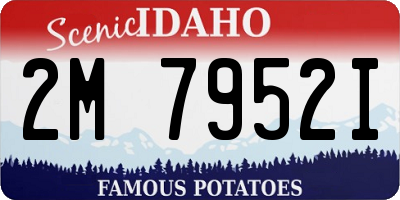 ID license plate 2M7952I