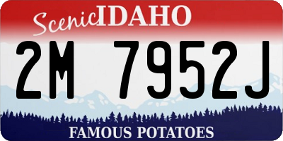ID license plate 2M7952J