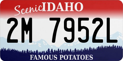 ID license plate 2M7952L